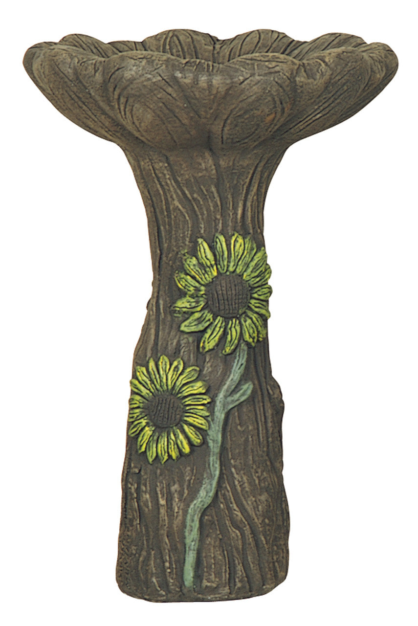 Sunflower Bird Bath 1 Piece