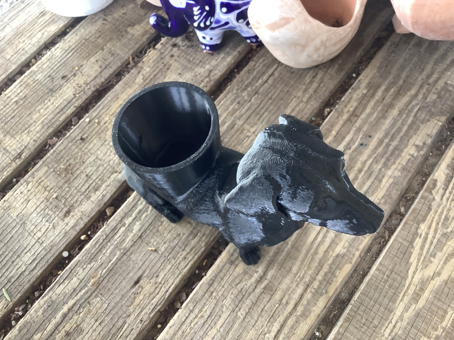 Dachshund planter