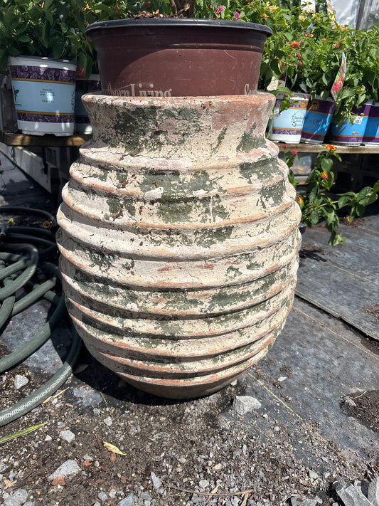 Clay Honeycomb Style Planter