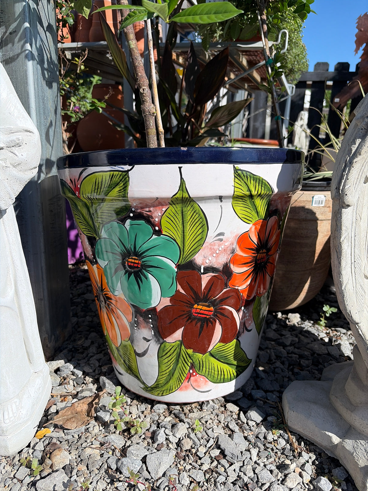 Mexican Pottery Large Flowers