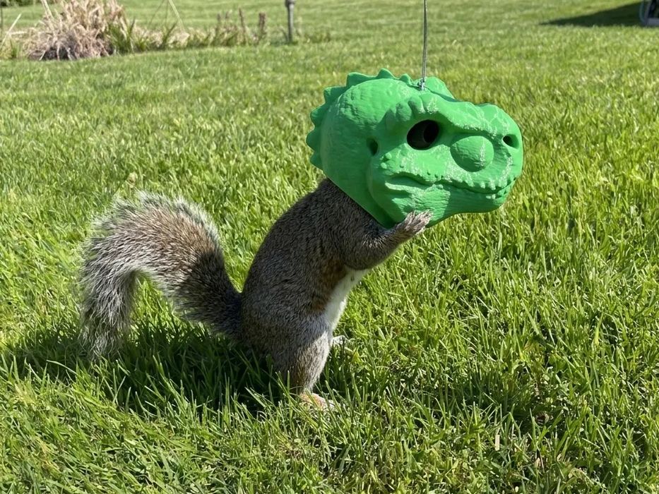 T-Rex Squirrel Feeder