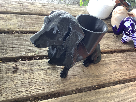 Dachshund planter