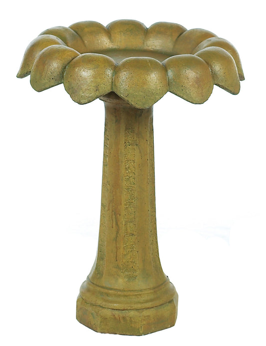 Small Octagon Sunflower Bird Bath
