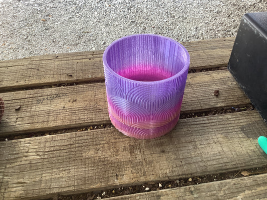 4in Geometric planters/detachable tray