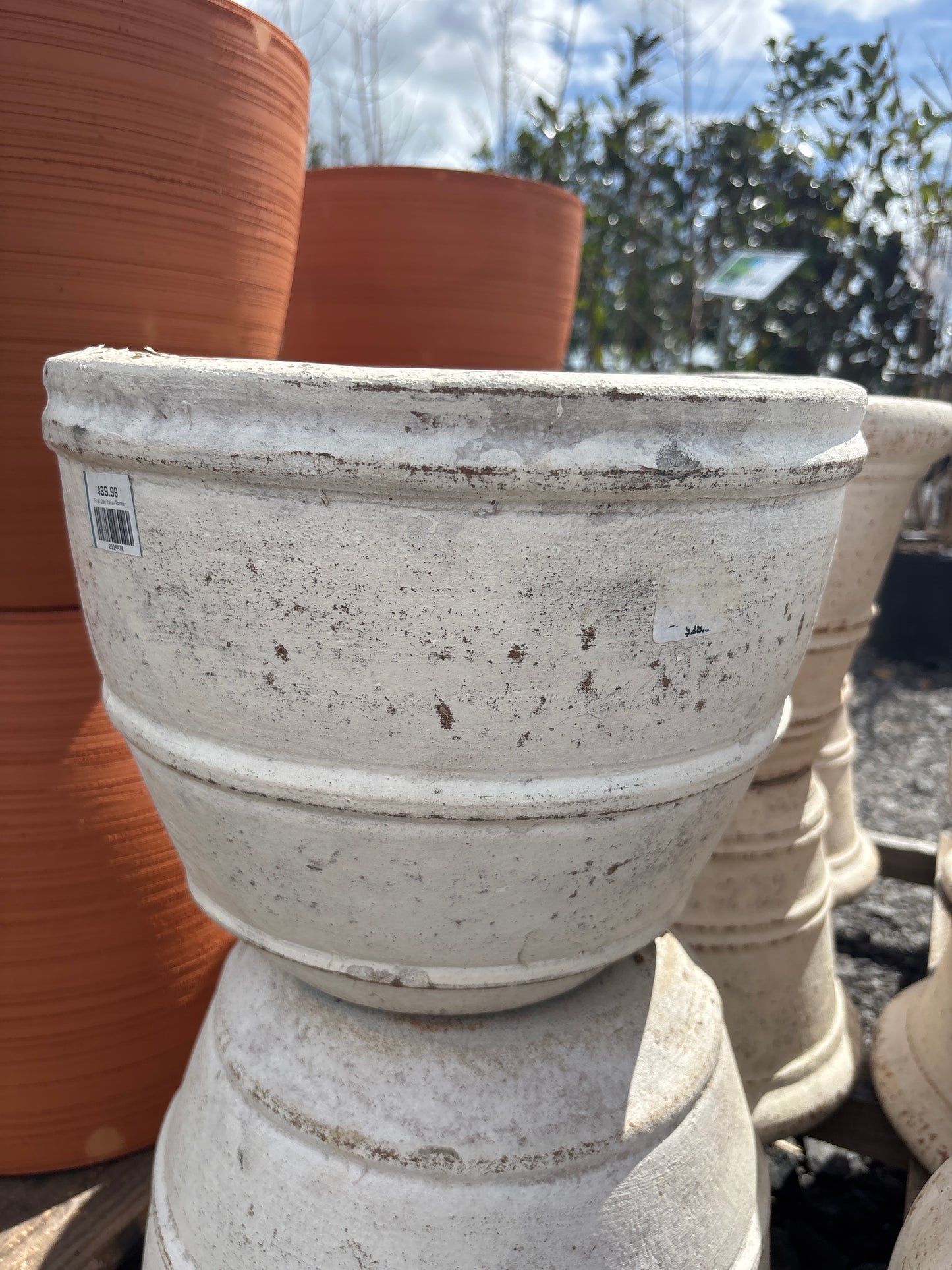 Small Clay Italian Style Planter