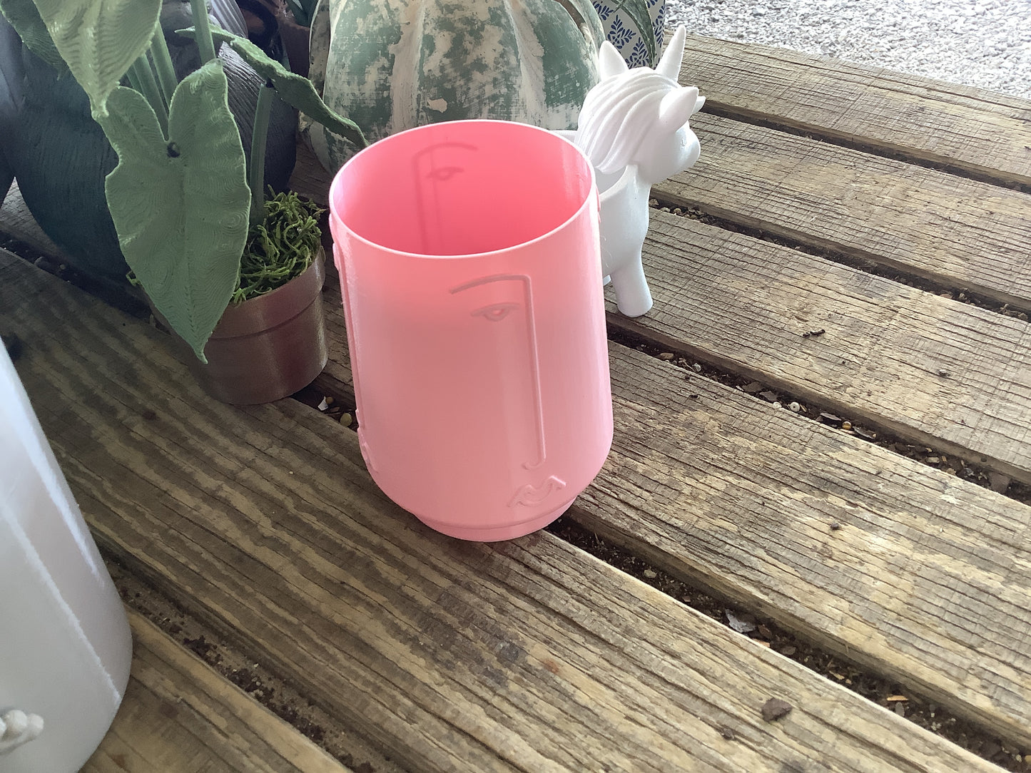 Pink Modern face planter