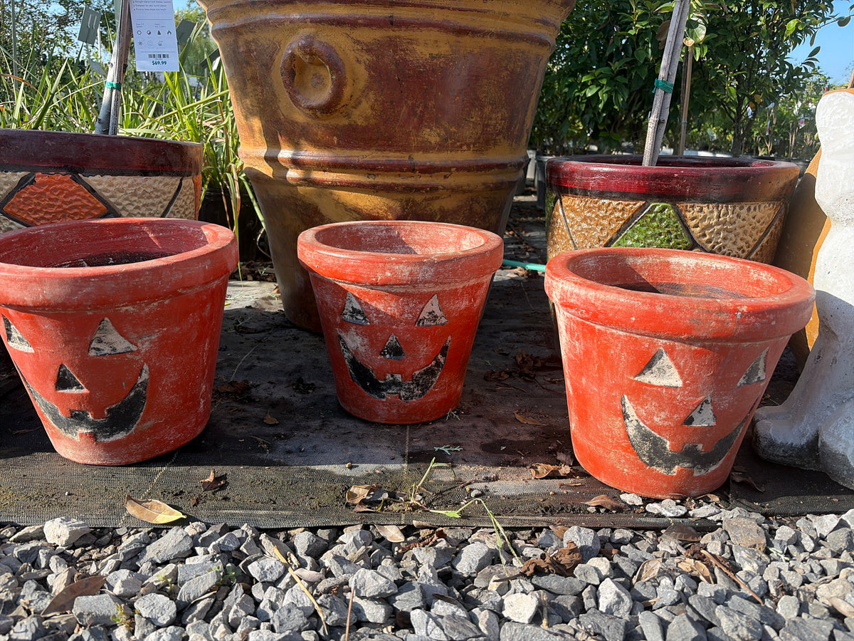 Halloween Clay Pot