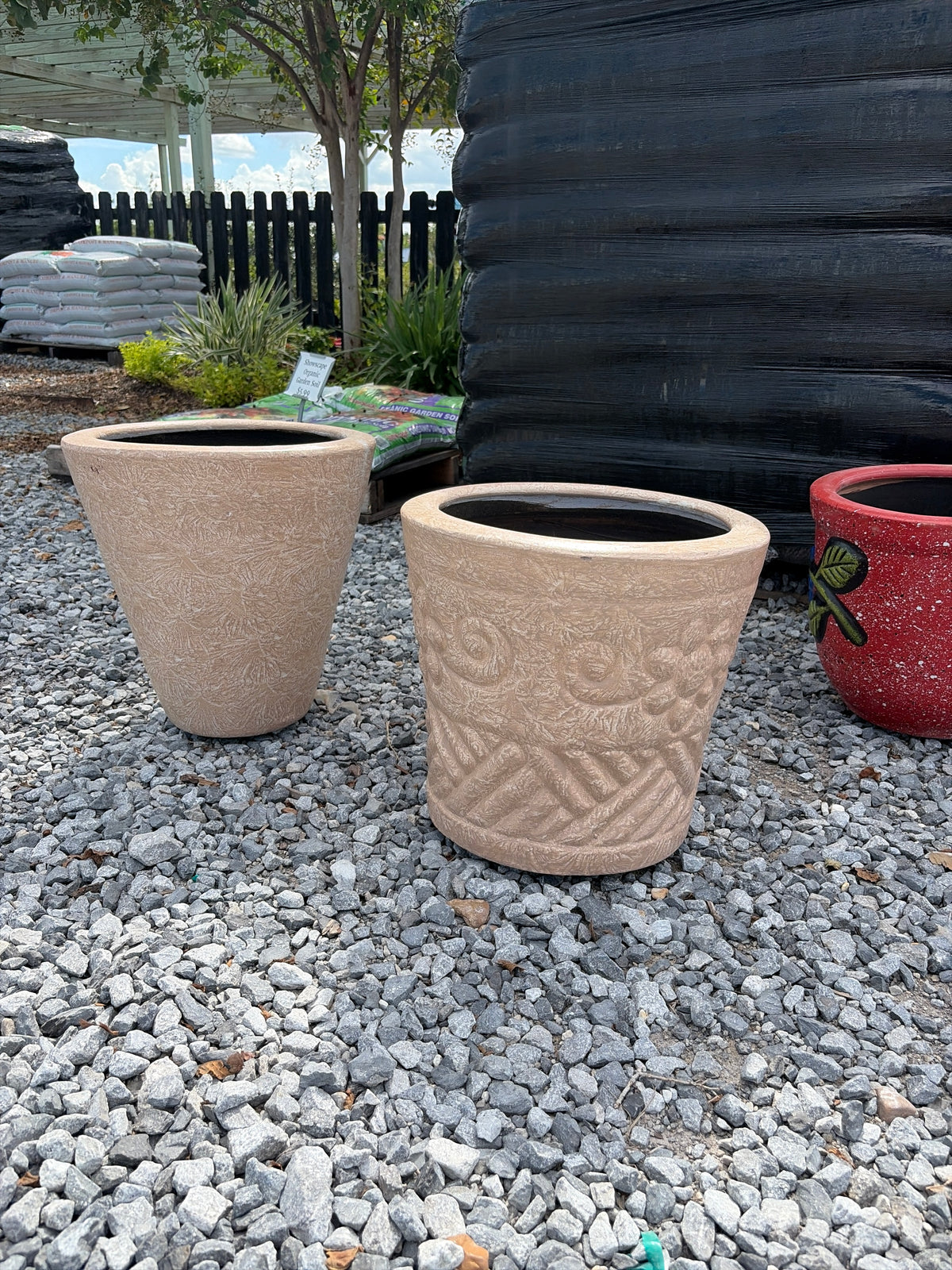 Assorted Colorful Clay Planters