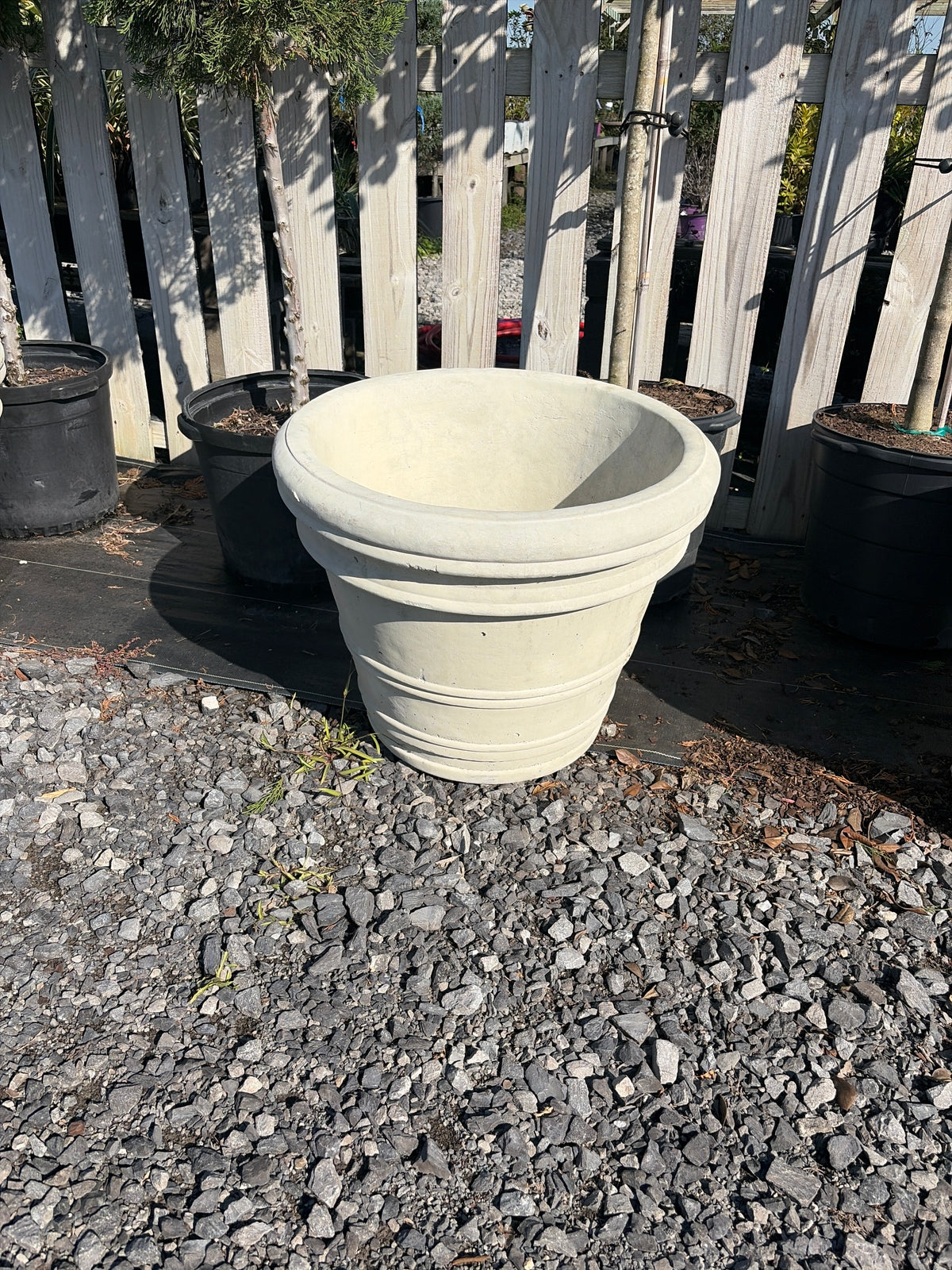 Large Plain Rim Planter