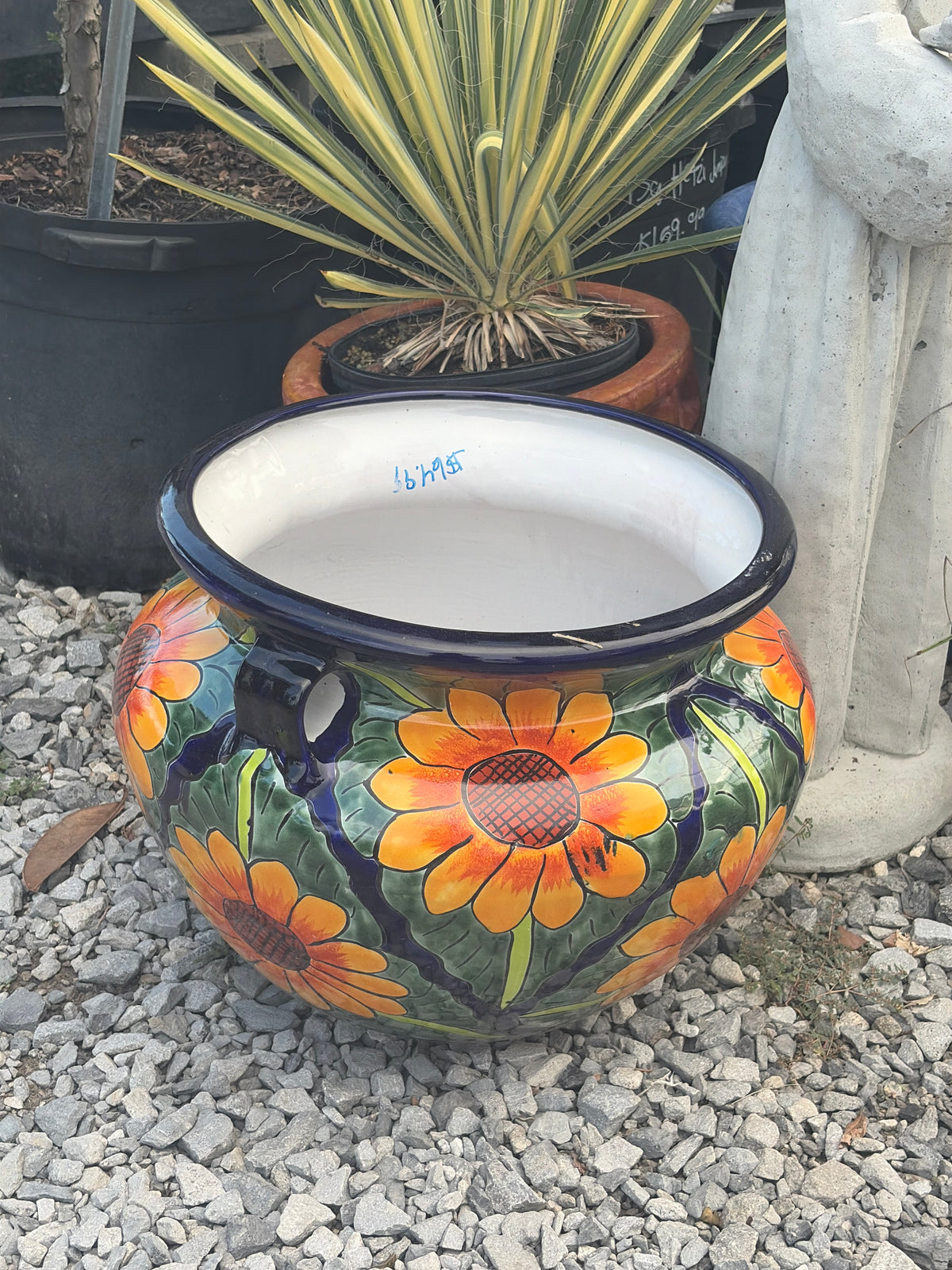 Mexican Pottery Large Sunflower