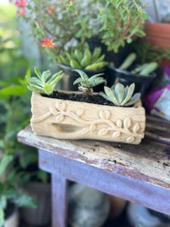 Small Log Planter